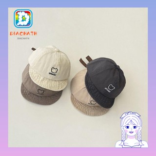 Diachath หมวกเบสบอลลําลอง ผ้าฝ้าย แบบนิ่ม ป้องกันแดด สีพื้น สไตล์เกาหลี สําหรับเด็ก 5-24 เดือน