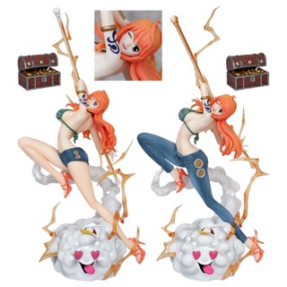 โมเดลฟิกเกอร์ Pvc อนิเมะ One Piece Nami ของเล่นสําหรับเด็ก