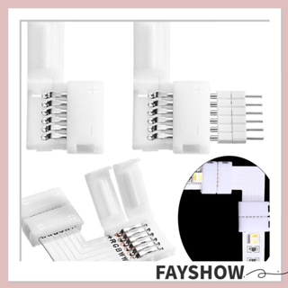 Fay แถบเชื่อมต่อสายไฟ LED พลาสติก รูปตัว L 6PIN อุปกรณ์เสริม 3 ชิ้น