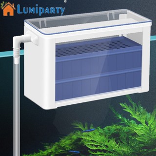 Lumiparty 3-in-1 กล่องฟิลเตอร์กรองน้ํา ระดับน้ําต่ํา สําหรับตู้ปลา เต่า