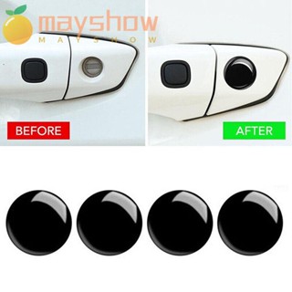 Mayshow สติกเกอร์รูกุญแจ สีดํา อุปกรณ์เสริม 20 ชิ้น