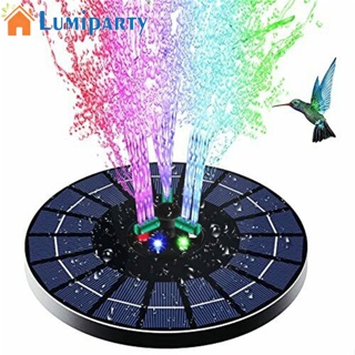 Lumiparty น้ําพุพลังงานแสงอาทิตย์ Led หลากสี พร้อมหัวฉีดหมุนได้ พลังงานสูง พร้อมแบตเตอรี่สํารอง สําหรับสระว่ายน้ํา