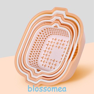 Blossomea ตะกร้ากรองผัก ผลไม้ อเนกประสงค์ 3 ขนาด 2-In-1 6 ชิ้น