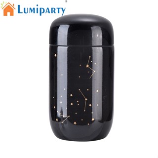 Lumiparty กระติกน้ําร้อน สเตนเลส 304 กันรั่ว ลายดาว ขนาดเล็ก 200 มล.