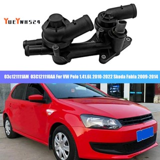 『yueywh524』เทอร์โมสตัทหล่อเย็น แบบคู่ อุปกรณ์เสริม สําหรับ VW Polo 1.4/1.6L 2010--2022 Skoda Fabia 2009-2014 03C121111Am