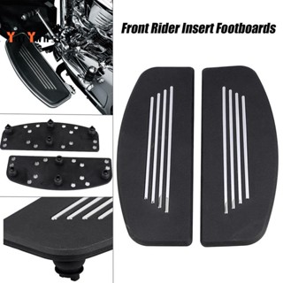 『yueywh524』ที่พักเท้ารถจักรยานยนต์ สําหรับ Harley Street Electra Tri Road Glide Rider Foot Pedal Covers 1 คู่