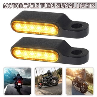 1Pair Mini Motorcycle 6 LED Turn Signals Blinker Indicators Lights Universal