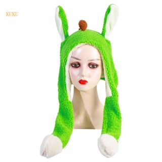 【KUKU*】หมวกตุ๊กตาสัตว์น่ารัก ฤดูหนาว พร้อมที่ปิดหู ไดโนเสาร์ สีเขียว สําหรับเด็ก ผู้ใหญ่