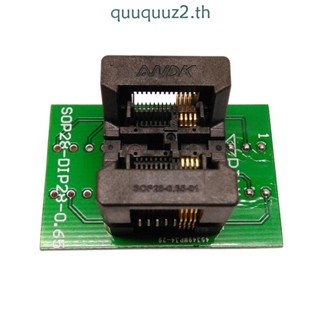 Quu SSOP8 TSSOP8 อะแดปเตอร์ซ็อกเก็ตโปรแกรมเมอร์ TSSOP TO DIP สําหรับ 0 65 มม. Pitch OTS- 28