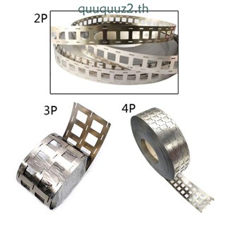 Quu แผ่นเหล็กชุบนิกเกิลบริสุทธิ์ 1 เมตร 2 3 4P หนา 0 15 มม. สําหรับแบตเตอรี่ลิเธียม 18650 Spot Welding