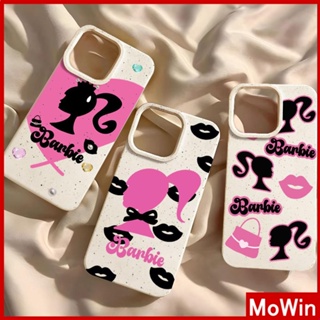 Mowin - เข้ากันได้สำหรับ เคสไอโฟน เคสไอโฟน11 เคส iphone 11 กรณีเป็นมิตรกับสิ่งแวดล้อมสีขาวกรณีนุ่มปกป้องกล้องป้องกันการกันกระแทกสีชมพูผมหางม้าจูบเข้ากันได้กับ iPhone 13 PRO MAX 12 PRO MAX 11 XR XS 7 8 PLUS