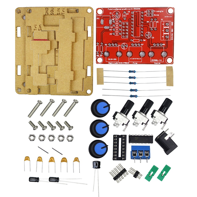 XR2206 เครื่องกําเนิดสัญญาณคุณสมบัติ DIY Kit Sine/สามเหลี่ยม/เครื่องกําเนิดสัญญาณเอาต์พุตสี่เหลี่ยม 