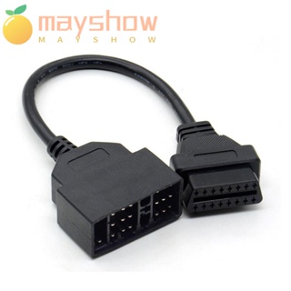 Mayshow สายเคเบิลอะแดปเตอร์วินิจฉัย แบบมืออาชีพ สําหรับ Toyota 22 Pin To 16 Pin