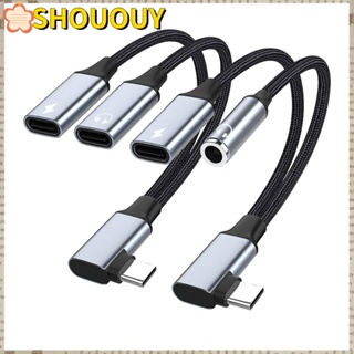 Shououy OTG อะแดปเตอร์แปลงเสียง USB Type C เป็น 3.5 มม. 2 in 1 สําหรับแล็ปท็อป โทรศัพท์มือถือ