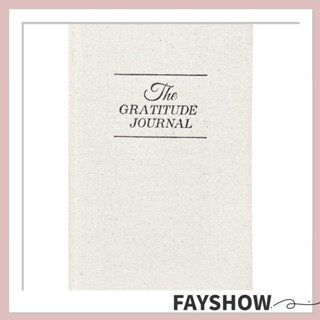 Fay Gratitude Journal สมุดโน้ต จดบันทึก จดบันทึก กําหนดการเจาะ