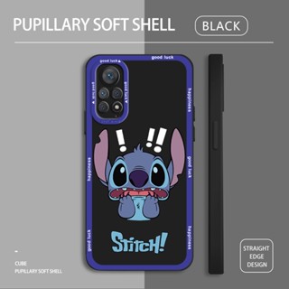 เคสโทรศัพท์ซิลิโคน TPU แบบนิ่ม ลายการ์ตูน Stitch กันกระแทก สําหรับ Redmi Note 10 11 Pro 5G 10S 11S