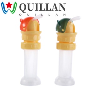 Quillan 2 in 1 ฝาขวดน้ําผลไม้ หลอดซิลิโคน แบบพกพา สําหรับเด็ก