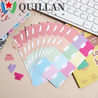 Quillan สติกเกอร์ฉลาก มีกาวในตัว หลากสี สําหรับติดตกแต่งสมุดโน้ต สํานักงาน เครื่องเขียน 120 ชิ้น