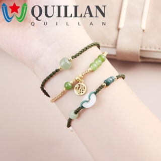 Quillan สร้อยข้อมือ กําไลข้อมือ เชือกมือ เครื่องประดับ สไตล์จีนย้อนยุค โบราณ ของขวัญเพื่อน