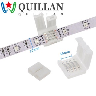 Quillan แถบไฟเชื่อมต่อ 10 ชิ้น / ล็อต แถบไฟ ปุ่ม บัดกรี ไม่มีมุม เชื่อมต่อสายไฟต่อขยาย