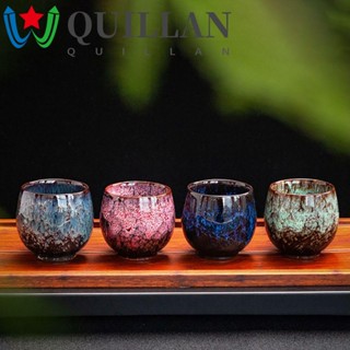 Quillan ถ้วยชา 1 ชิ้น แฟนซี พอร์ซเลน เตาเผา เปลี่ยนเครื่องปั้นดินเผา รูปไข่ อุปกรณ์รับประทานอาหาร