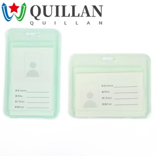 Quillan เคสใส พร้อมพวงกุญแจ สําหรับใส่บัตรเครดิต เครื่องเขียนนักเรียน