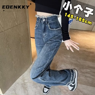 EOENKKY  กางเกงขายาว กางเกงยีสน์ผู้หญิง ทรงหลวม ๆ ตรง Retro Hip Hop Pants 2023 NEW Style  พิเศษ ทันสมัย fashion Unique A97L81F 36Z230909