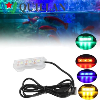 Quillan ไฟตู้ปลา พิพิธภัณฑ์สัตว์น้ํา ที่มีสีสัน LED โคมไฟ LED สําหรับตู้ปลา โคมไฟพิพิธภัณฑ์สัตว์น้ํา