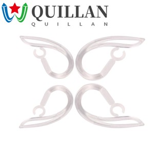 Quillan คลิปตะขอหูฟัง แบบใส 6 มม. 7 มม. 8 มม. 10 มม. อุปกรณ์เสริม 2 ชิ้น