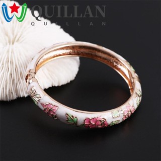 Quillan กําไลข้อมือแฟชั่น รูปดอกโบตั๋น เครื่องประดับ