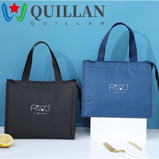 Quillan กระเป๋าใส่อาหารกลางวัน มีฉนวนกันความร้อน มีซิป สําหรับเดินทาง ปิกนิก สํานักงาน