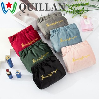 Quillan กระเป๋ากํามะหยี่ ขนาดเล็ก แบบพกพา สําหรับใส่ลิปสติก เครื่องประดับ