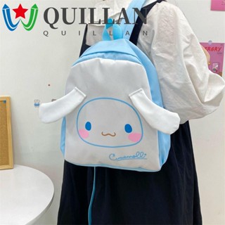 Quillan กระเป๋าเป้สะพายหลัง ลายการ์ตูนสุนัข Cinnamoroll Kuromi Melody น่ารัก สําหรับผู้หญิง นักเรียน