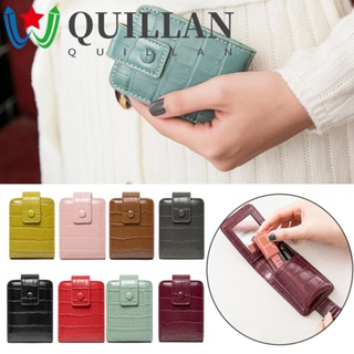 Quillan กระเป๋าเครื่องสําอาง ลายหนังจระเข้ ทนทาน สําหรับเดินทาง