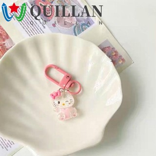 Quillan Kt พวงกุญแจแมวน่ารัก การ์ตูนคุโรมิ เรซิน เมโลดี้ สาวน้อย ของขวัญ Cinnamoroll สไตล์เกาหลี พวงกุญแจ