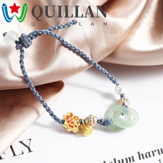 Quillan สร้อยข้อมือ ประดับมุก สไตล์จีน หรูหรา สําหรับผู้หญิง