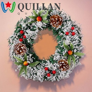 Quillan พวงมาลัยเชอร์รี่ แฮนด์เมด DIY สําหรับแขวนตกแต่งประตู หน้าต่าง ร้านค้า คริสต์มาส