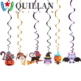 Quillan ฟักทองผี หลากสี สําหรับแขวนตกแต่งเพดาน เทศกาลฮาโลวีน