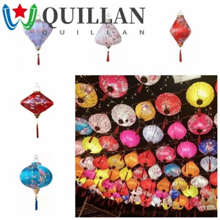 Quillan โคมไฟเวียดนาม เรืองแสง แขวนกลางฤดูใบไม้ร่วง ดอกไม้สามมิติ เวียดนาม แฮนด์เมด สําหรับเด็ก