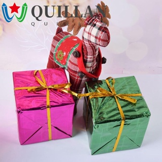 Quillan จี้ต้นคริสต์มาส น้ําหนักเบา หลากสี สําหรับแขวนตกแต่งต้นคริสต์มาส 1 ถุง