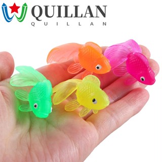 Quillan ของเล่นเด็ก ปลาทองจําลอง ขนาดเล็ก ของขวัญ สําหรับว่ายน้ํา ชายหาด