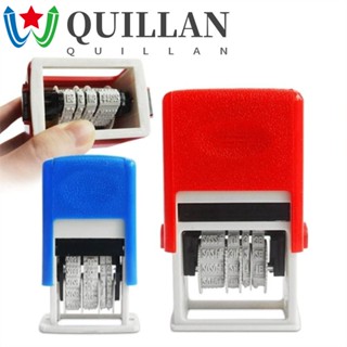 Quillan แสตมป์หมึกในตัว ปรับได้ 4 มม. DIY