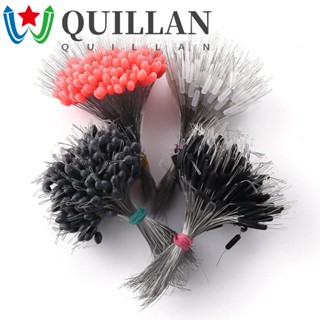 Quillan ตัวเชื่อมต่อสายเบ็ดตกปลา ทรงวงรี สีแดง สีดํา