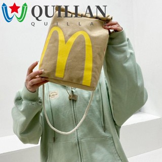 Quillan McDonalds กระเป๋าเป้สะพายหลัง กระเป๋าสะพายไหล่ กระเป๋าหนังสือ ความจุขนาดใหญ่ แบบพกพา สําหรับผู้ชาย และผู้หญิง