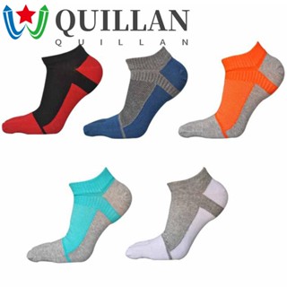 Quillan ถุงเท้ากีฬา ถุงเท้าห้านิ้ว ระบายอากาศ ป้องกันการเสียดทาน สีสันสดใส เหมาะกับฤดูใบไม้ผลิ ฤดูร้อน สําหรับผู้ชาย