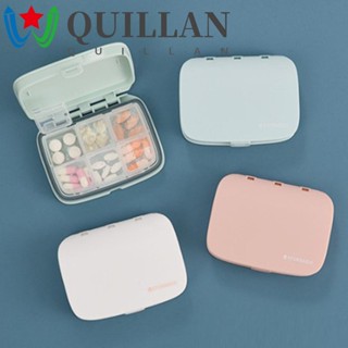 Quillan กล่องเก็บยา 4/6 ช่อง 7 วัน สําหรับเดินทาง