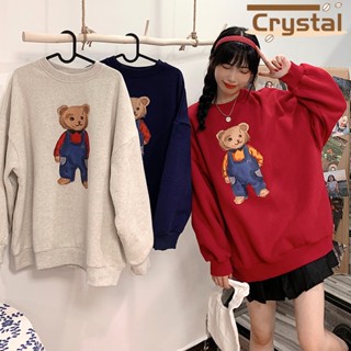 Crystal  เสื้อผ้าผู้ญิง แขนยาว เสื้อฮู้ด คลุมหญิง สไตล์เกาหลี แฟชั่น  สวยงาม รุ่นใหม่ สไตล์เกาหลี สบาย A98J1MQ 36Z230909