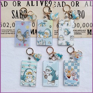 Sq2 เคสพวงกุญแจ รูปแมวฉลาม สําหรับเด็กผู้หญิง นักเรียน รถบัส รถเมโทร โรงเรียน