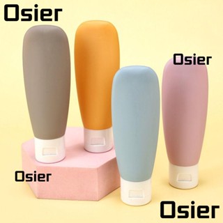 Osier1 ขวดรีฟิลพลาสติกเปล่า ขนาดเล็ก 60 มล. แบบพกพา สําหรับใส่เครื่องสําอาง โลชั่น ครีม แชมพู 4 ชิ้น