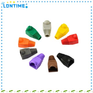 Lontime ฝาครอบสายเคเบิลอีเธอร์เน็ต RJ-45 CAT6 CAT5E หลากสี 5 CAT6 CAT5E 6 ตัวเชื่อมต่อ USB